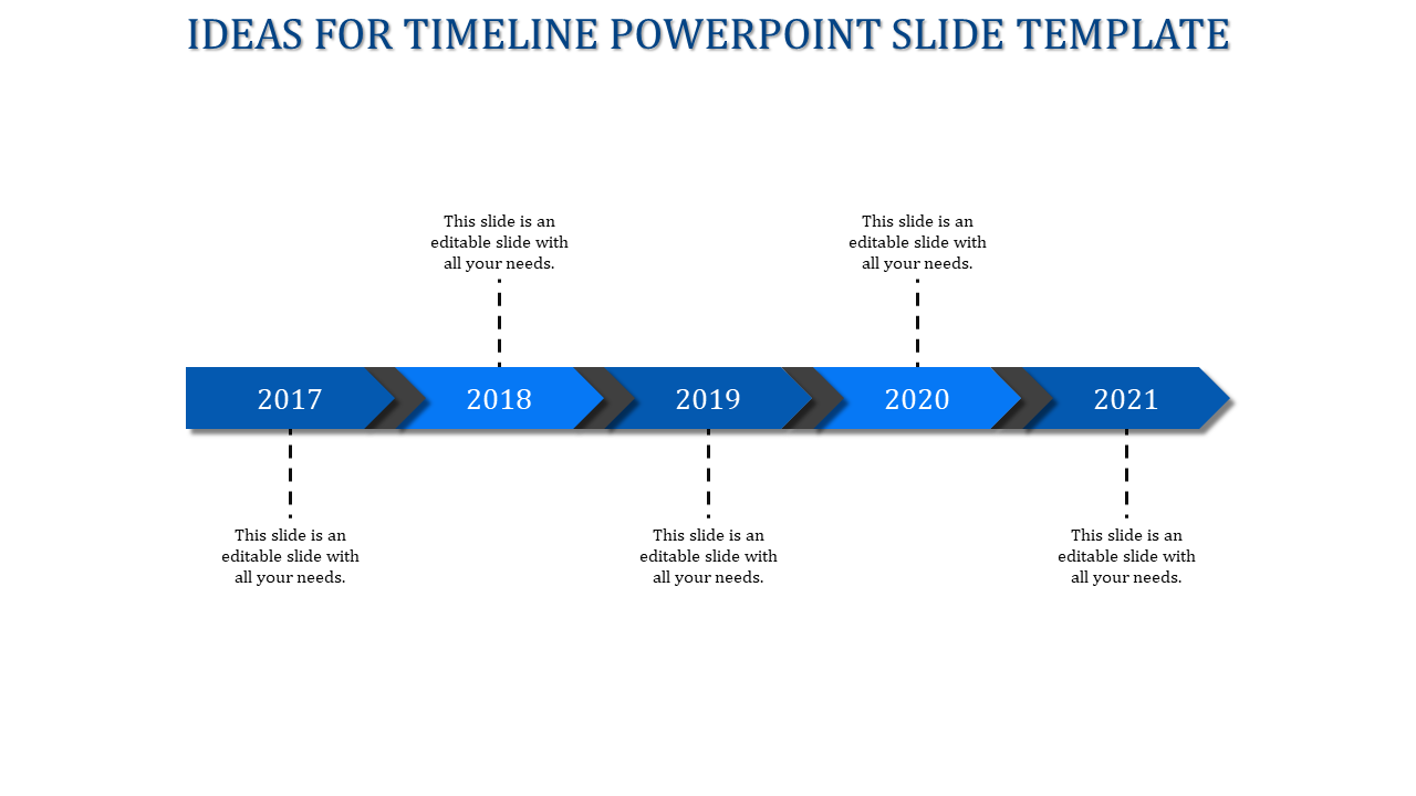 timeline powerpoint slide template-5-Blue